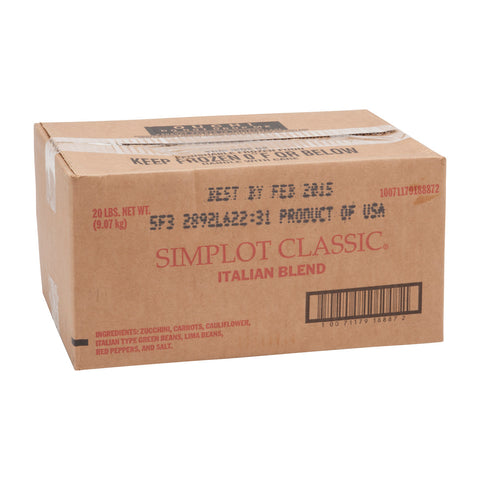 Simplot Italian Vegetable Blend - 20 Pound.