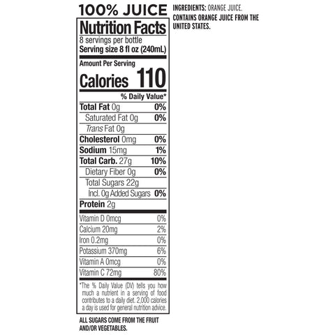 Naked Juice JUICE NAKED JUICE ORANGE PLASTIC BOTTLE