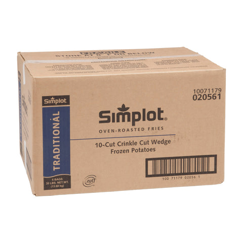 Simplot Oven Roasted Crinkle Cut Wedge, 5 Pound -- 6 per case.