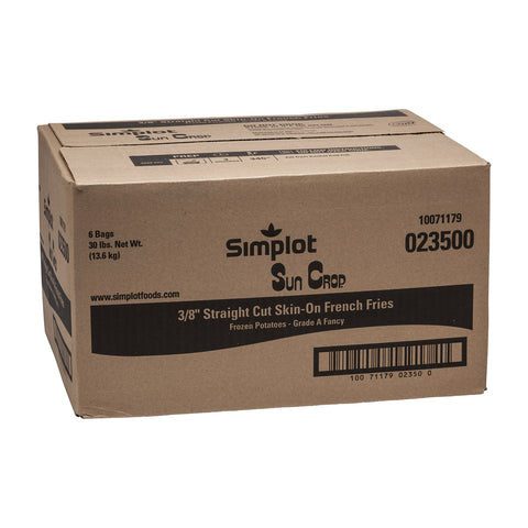 Sun Crop 3/8 Inch Straight Cut Potato Fries, 5 Pound -- 6 per case.