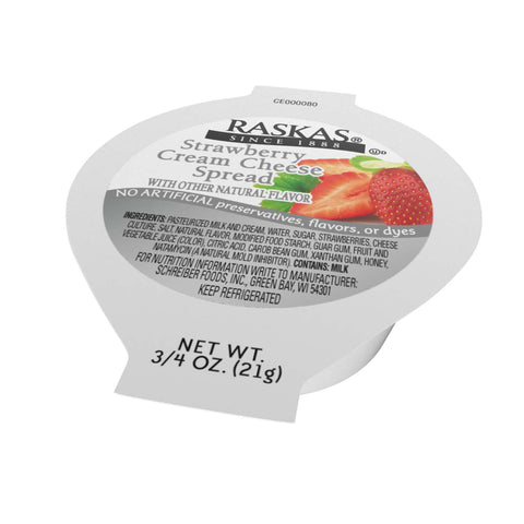 Raskas CREAM CHEESE STRAWBERRY SINGLE SERVE PACKET
