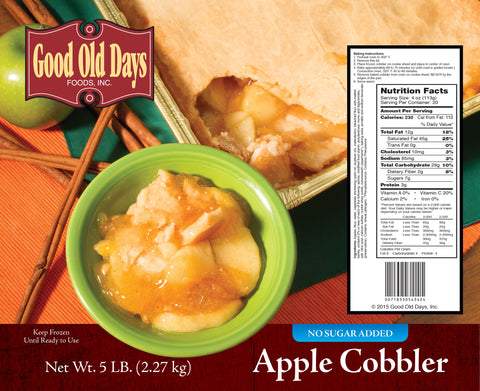Good Old Days Apple Cobbler, 5 Pound -- 4 per case.