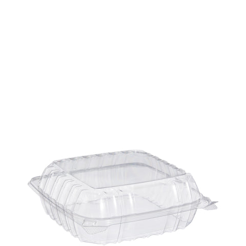 Container Ops Clear Hinged Lid Medium 1-compartment 8.25x8.25x3