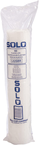 Solo® LID PLASTIC TRANSLUCENT LIFT & LOCK TAB W/ STRAW SLOT 12/16/20/22/24OZ