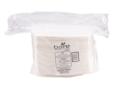 SOLO Cup Company Bare Eco-Forward Plate, 10 inch dia, Ivory, 125/Pack