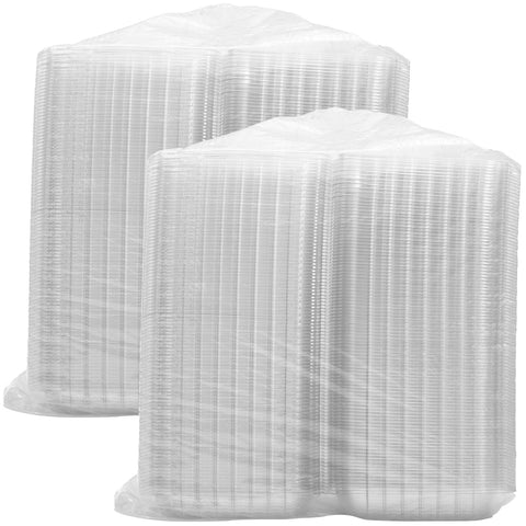 Container Plastic Clear Hinged 8.3x8.3x3