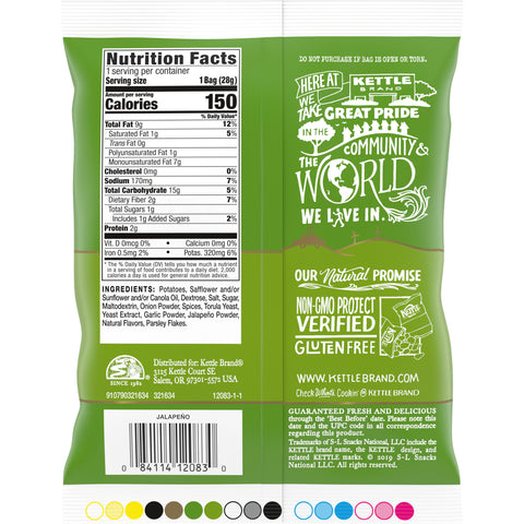 Kettle Foods CHIP POTATO JALAPENO