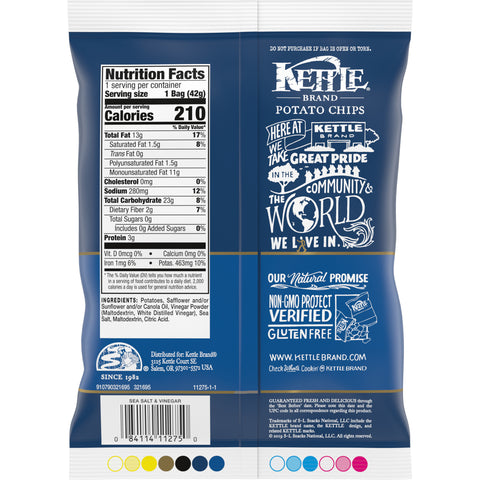 Kettle Foods CHIP POTATO KETTLE SEA SALT & VINEGAR