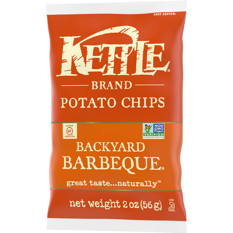 Kettle Backyard Barbeque Potato Chips - 2 oz. bag, 6 per case