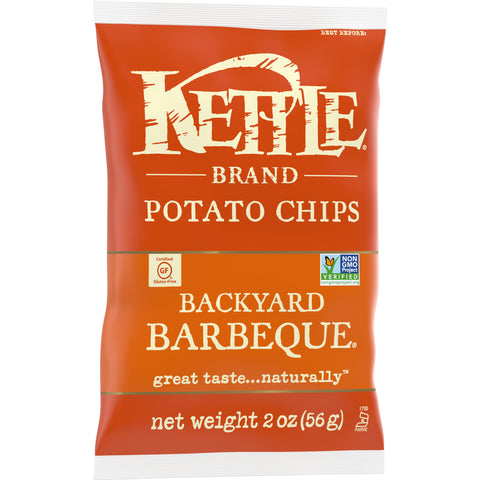 Kettle Backyard Barbeque Potato Chips - 2 oz. bag, 6 per case