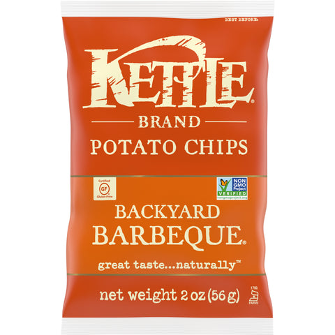 Kettle Backyard Barbeque Potato Chips - 2 oz. bag, 6 per case