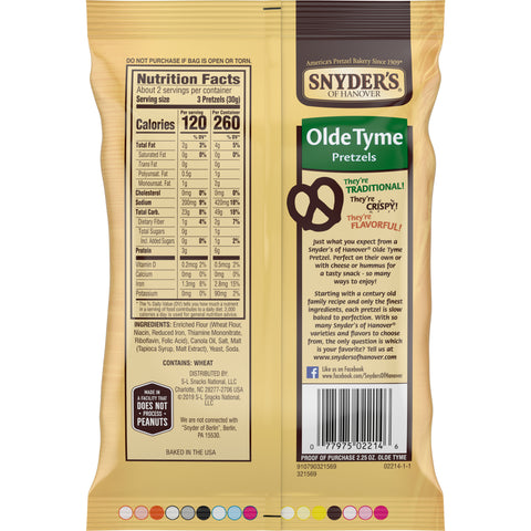 Snyder's of Hanover PRETZEL OLDE TYME LSS