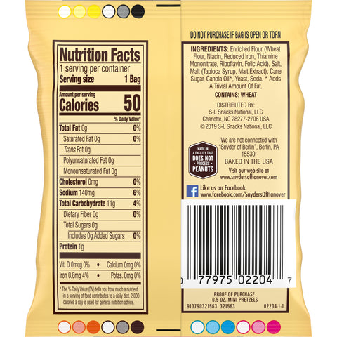 Snyder's of Hanover PRETZEL MINI INDIVIDUAL