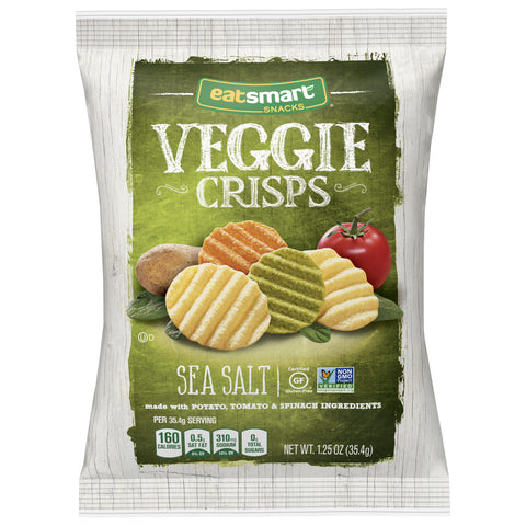 Eatsmart Sea Salt Garden Veggie Crisps, 1.25 Ounce -- 36 per case