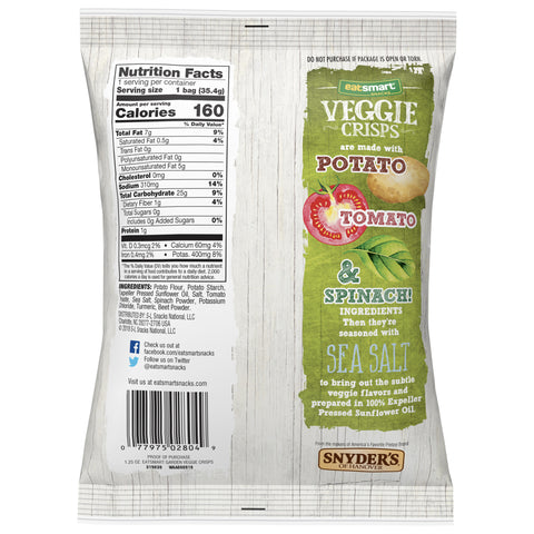 Snyder's SNYDERS PRTZL VEGGIE CRISP