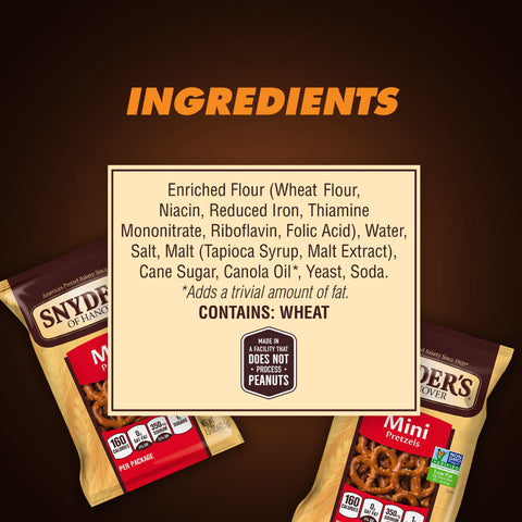 Snyder's of Hanover PRETZEL MINI 100 CALORIE FAT FREE