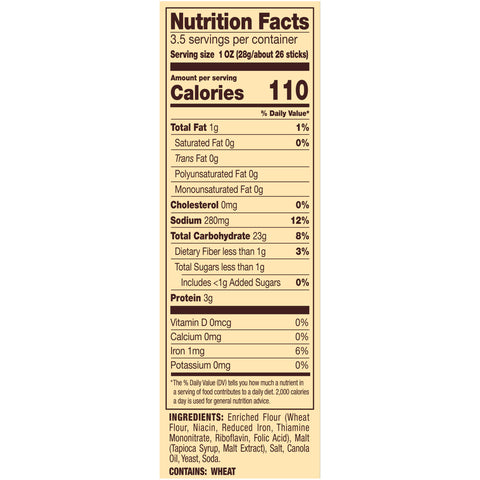Snyders Of Hanover Pretzel Sticks with Hole, 3.5 Ounce -- 8 per case.