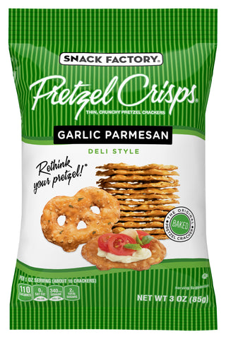 Snack Factory PRETZEL CRISPS GARLIC PARMESAN