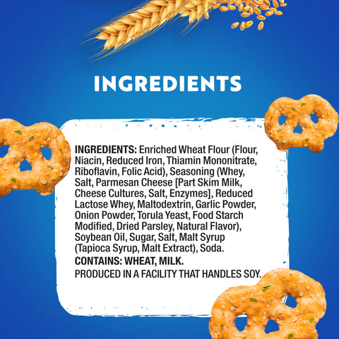 Pretzel Crisps - Garlic Parmesan, 7.2 Ounce -- 12 per case.