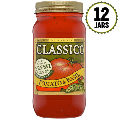 Classico Tomato & Basil Sauce, 26 Ounce -- 12 Case