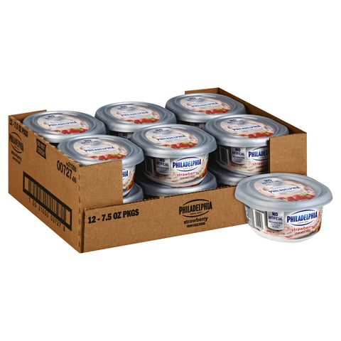 Philadelphia Strawberry Cream Cheese Spread, 8 Ounce -- 12 per case.