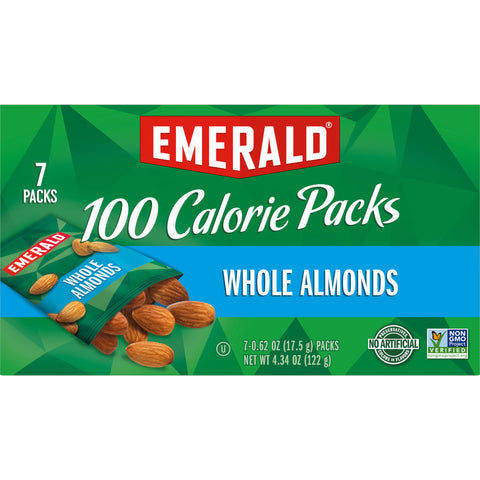 Emerald Natural Almonds, 0.63 Ounce - 7 per pack -- 12 packs per case.