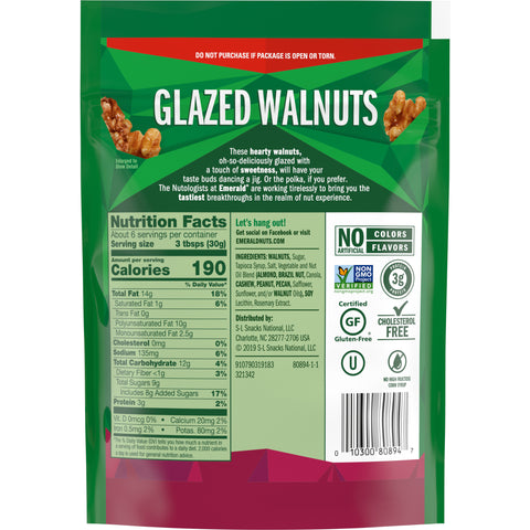 Emerald Glazed Walnut, 6.5 Ounce -- 6 per case.
