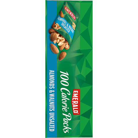 Emerald Natural Walnuts and Almonds, 0.56 Ounce - 7 per pack -- 12 packs per case.