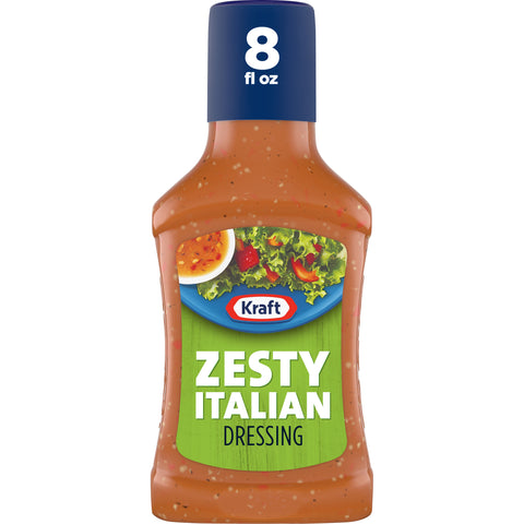 Kraft Zesty Italian Dressing, 8 Fluid Ounce -- 9 per case