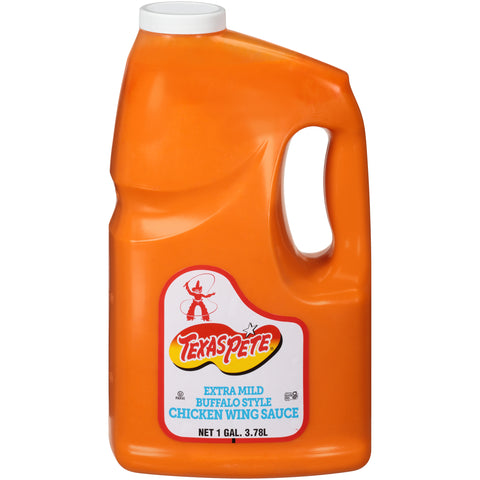 Texas Pete Wing Sauce Extra Mild, 1 Gallon - 4 Case