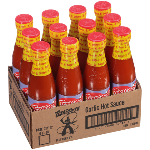 Texas Pete Garlic Hot Sauce, 6 ounce -- 12 per case