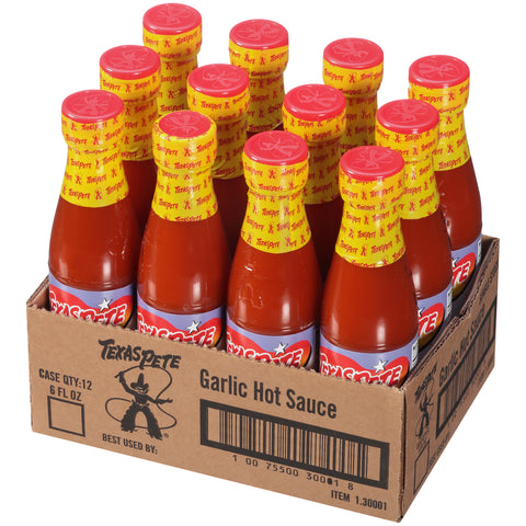 Texas Pete Garlic Hot Sauce, 6 ounce -- 12 per case