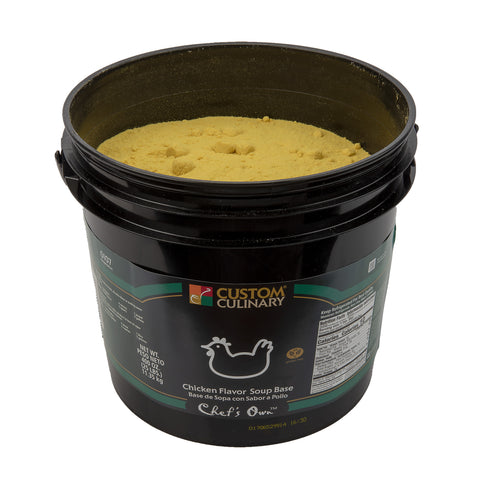 Chefs Own Chicken Flavored Granules Base Green, 25 Pound