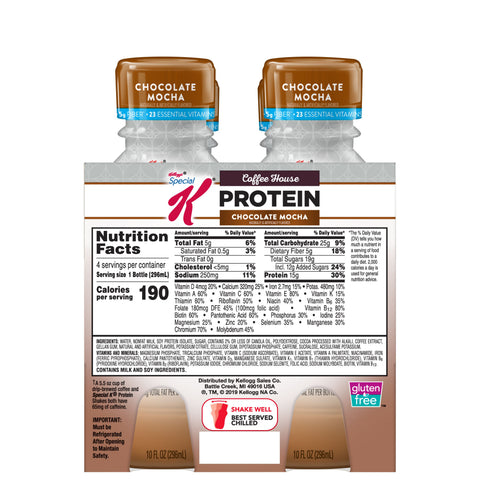 Kellogg's® DRINK SPECIAL K PROTEIN™ CAFE-INSPIRED SHAKES CHOCOLATE MOCHA