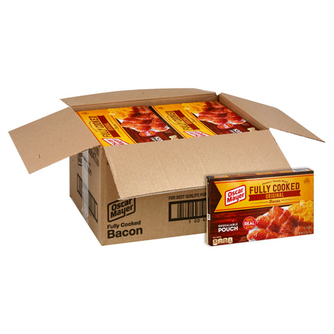 Oscar Mayer Original Fully Cooked Bacon, 2.52 Ounce -- 12 per case.