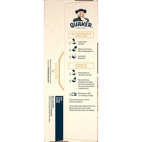 Quaker® QUAKER INSTANT OAT MAPLE BR SUGAR
