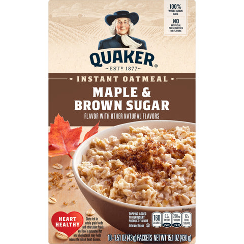 Quaker® QUAKER INSTANT OAT MAPLE BR SUGAR