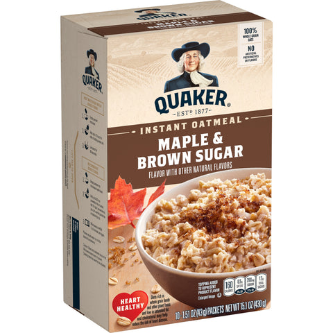 Quaker® QUAKER INSTANT OAT MAPLE BR SUGAR