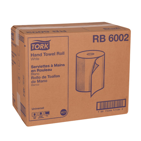 Tork Universal TOWEL ROLL HARDWOUND WHITE 1-PLY 7.9