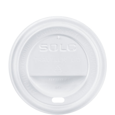 Solo® LID DOME WHITE TRAVELER® CAPPUCCINO STYLE SIP HOLE