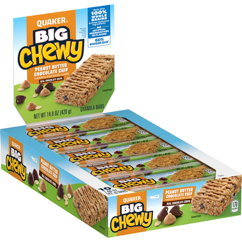 Quaker Chewy QUAKER BIG CHEWY PB CHOC CHIP 10/1.48Z