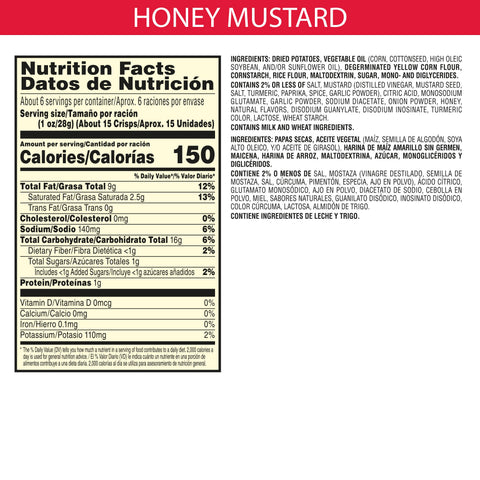 Chip Potato Honey Mustard