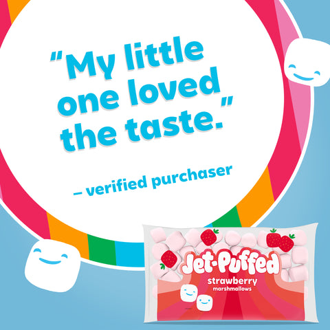 Jet-Puffed Strawberry Mallows Flavored Marshmallows, 8 Ounce -- 16 per case