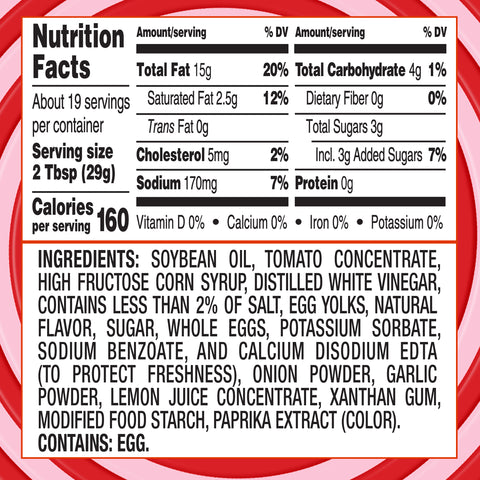Mayonnaise Style Sauce Mayochup Upside Down Bottle