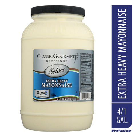 Classic Gourmet Select Extra Heavy Duty Mayonnaise, 7.3 Pound Jar -- 4 per case.