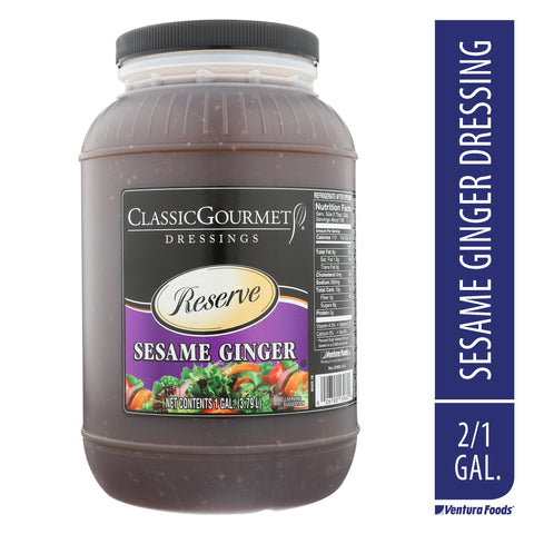 Ventura Foods Classic Gourmet Reserve Specialty Sesame Ginger Salad Dressing, 2 Gallon.