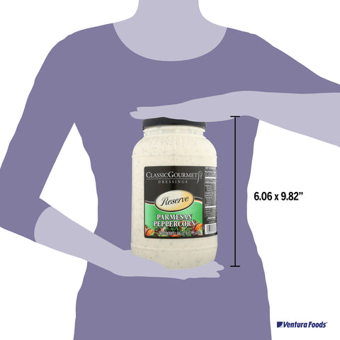 Ventura Foods Classic Gourmet Parmesan Peppercorn Dressing, 2 Gallon.