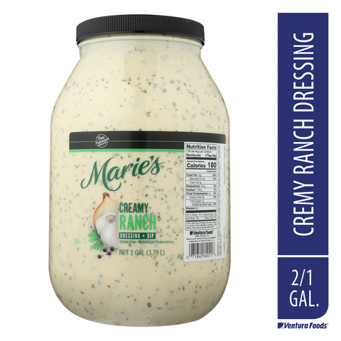 Maries Creamy Ranch Dressing, 7.78 Pound -- 2 per case.