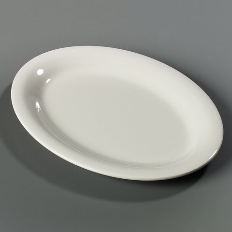 Carlisle PLATTER TRAY OVAL DURUS® MELAMINE BONE 12X9