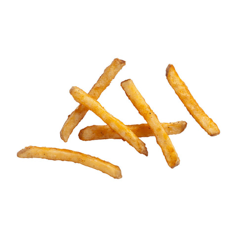 Simplot Seasoned CRISP Delivery+ Skin On Battered Savory Straight Cut Potato Fries, 5 Pound -- 6 per case